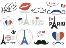 Stickserie - Paris Paris